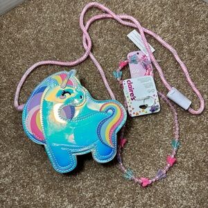 NWT Claire's Pink and White Accessory Set Girl Birthday Gift